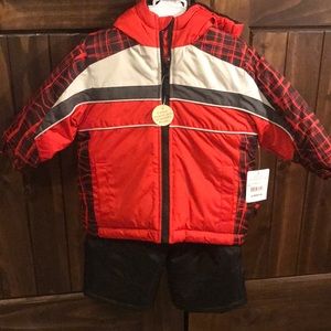Red/Black Toddler Snowsuit